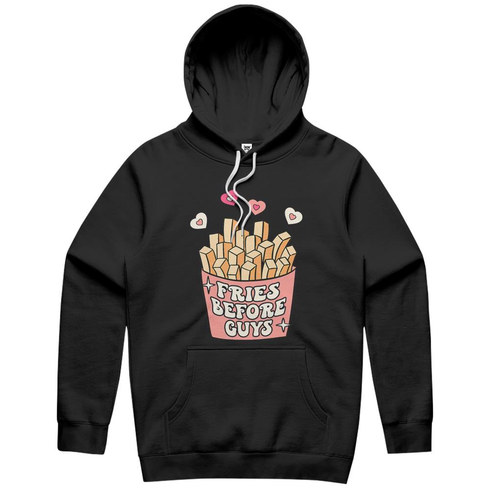 Fries Before Guys Mommy And Me Matching Valentine Baby Girl Hoodie