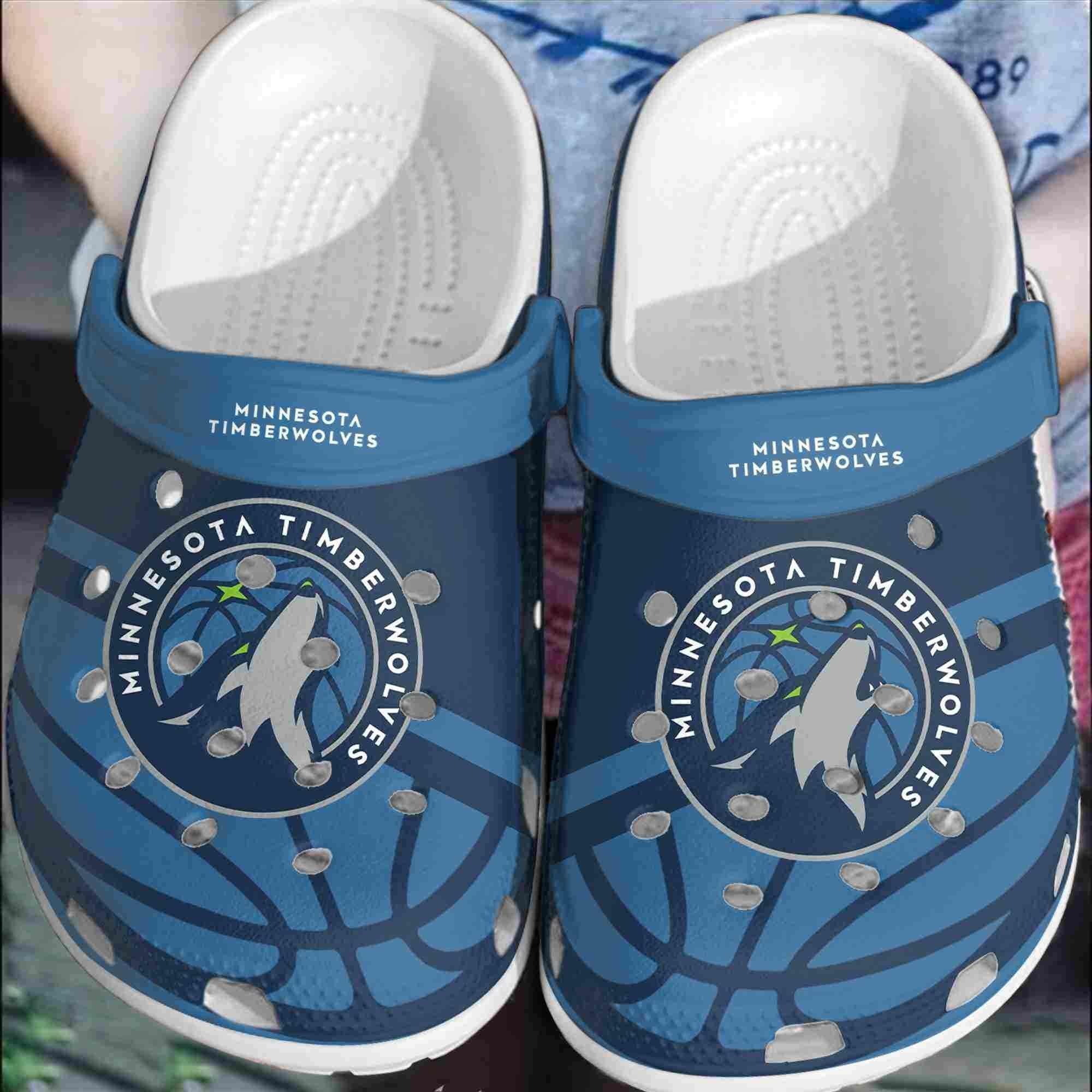 Minnesota Timberwolves Basketball Club Clogs Shoes Comfortable Crocband For Men Women