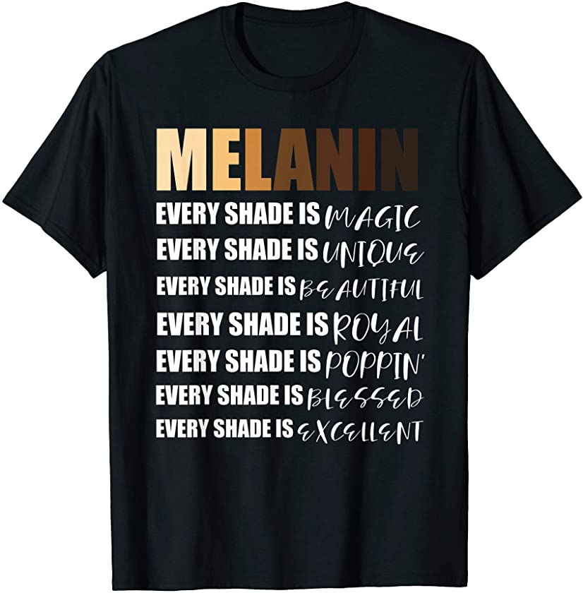 Oheneba: Melanin Shades Black Pride Empowerment Words Gift T-Shirt