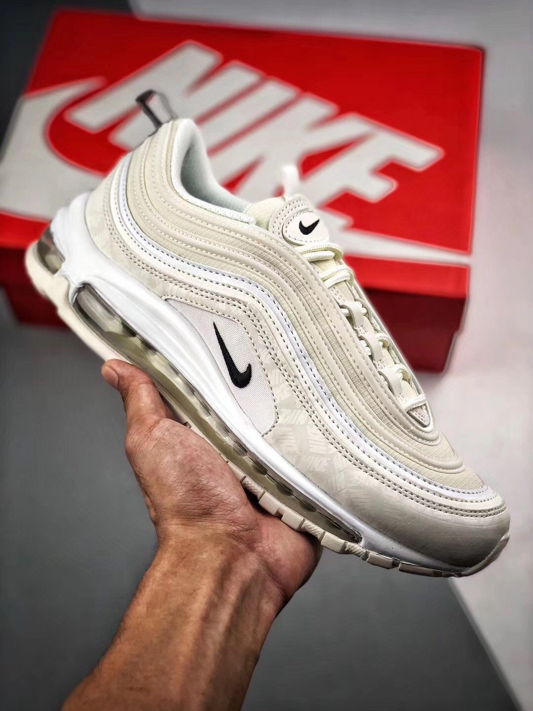 Nike Air Max 97 Reflective Logos Sail AR4259-100 5339585