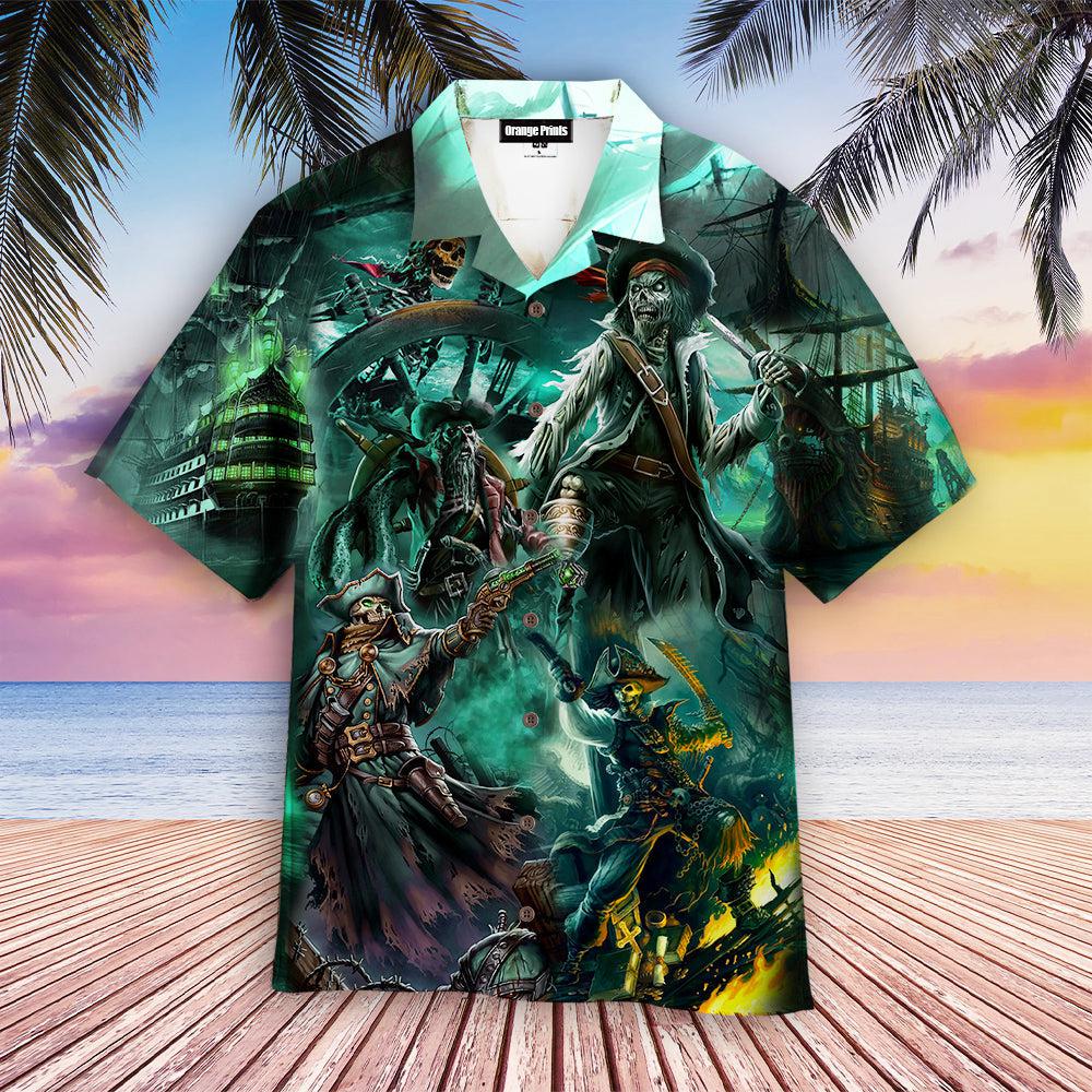 Skull Pirates And Ghost Ships Hawaii Shirt For Men Women Ha93981