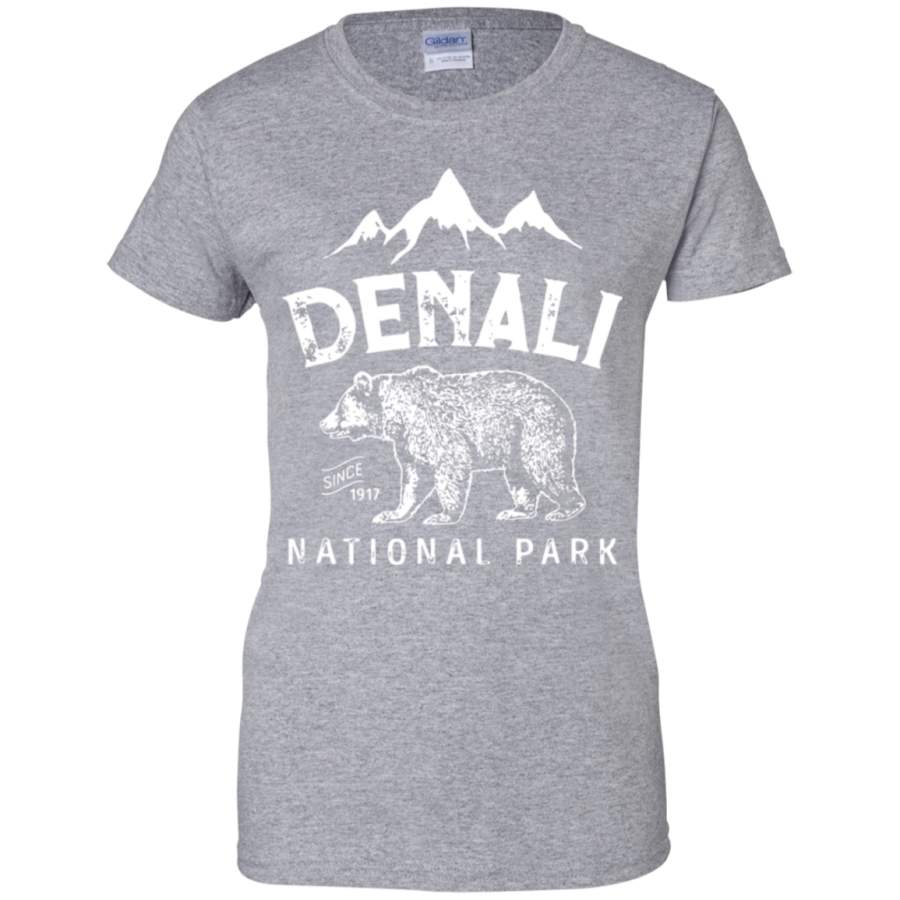 Denali National Park and Preserve US Alaska Vintage Ladies’ T-Shirt