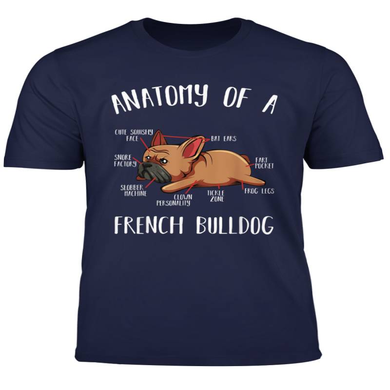 Anatomy Of A French Bulldog Frenchie Dog Lover Pet Animal T Shirt