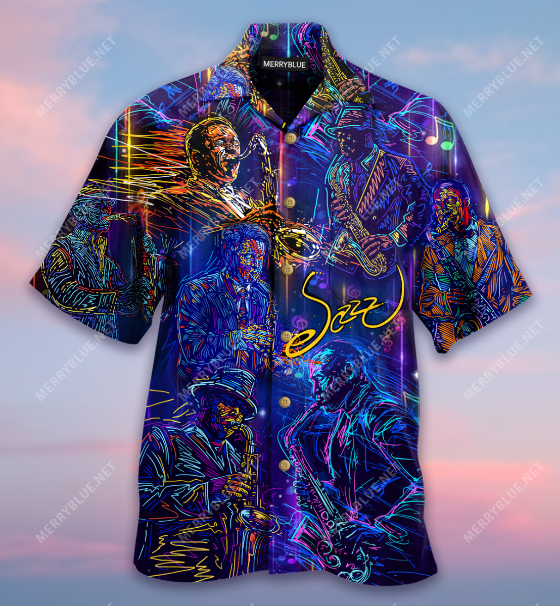 Never Underestimate An Old Man With A Saxophone Unisex Hawaii Shirt Ha95224