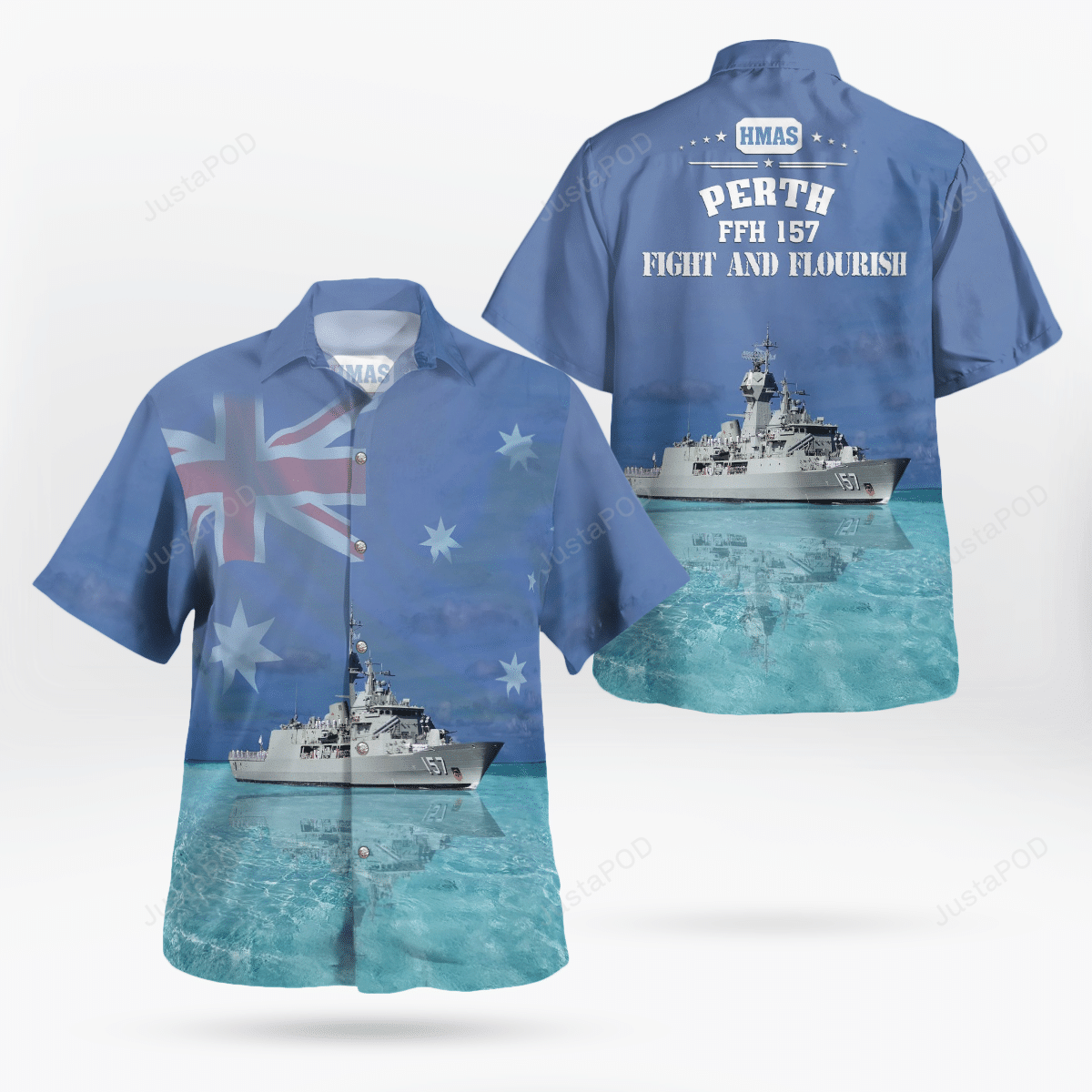 Royal Australian Navy Ran Hmas Perth Frigate Hawaii Shirt Ha47683