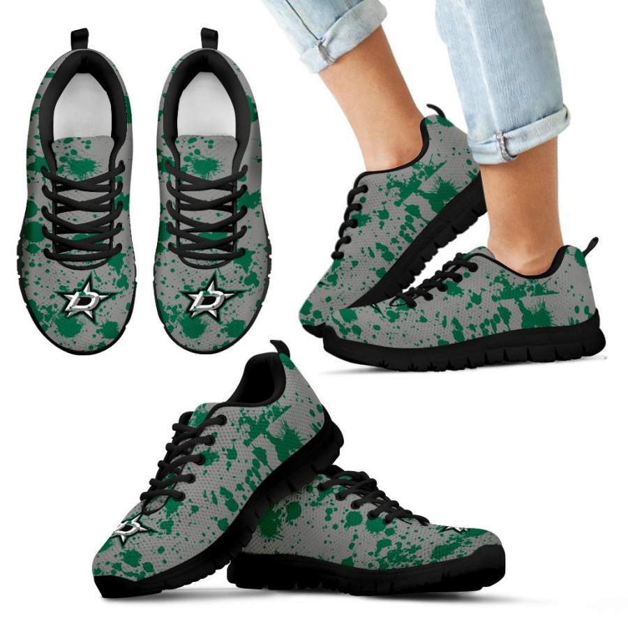 Splatters Watercolor Dallas Stars Sneakers