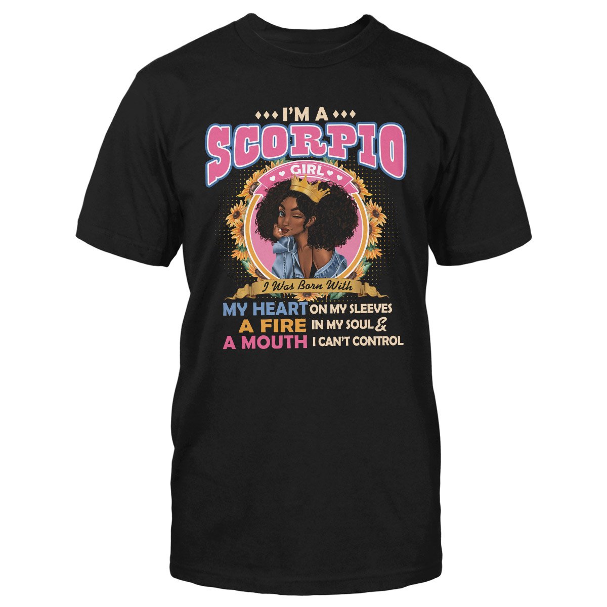 Black Queen Im A Scorpio Girl Ez13 1609 Classic T-Shirt