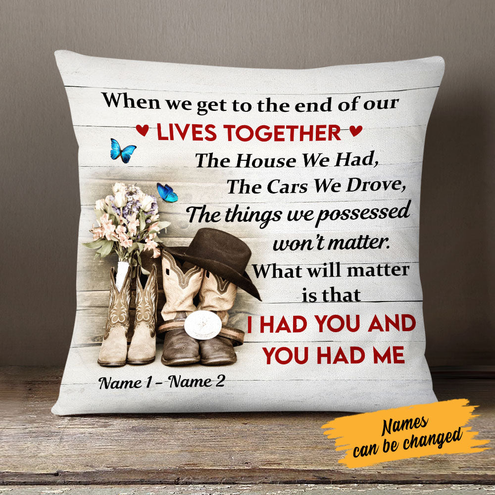 Personalized Couple You Had Me Pillow Jn42 30O58 (Insert Included)