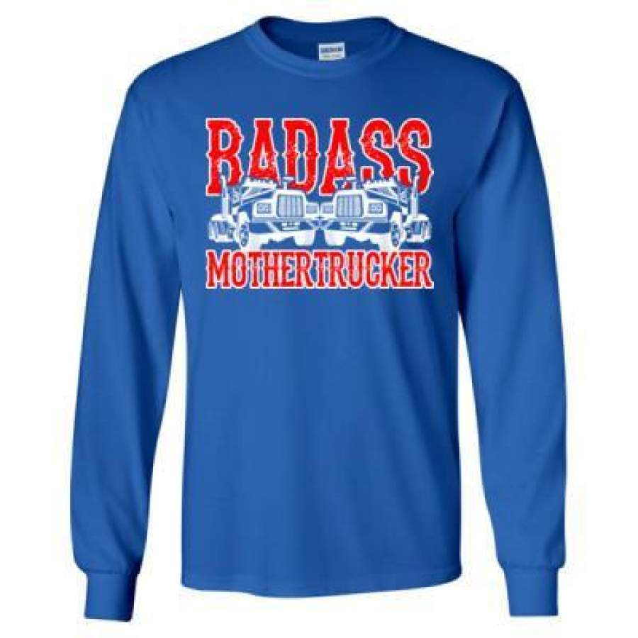 AGR Badass Mother Trucker Truck Driver – Long Sleeve T-Shirt