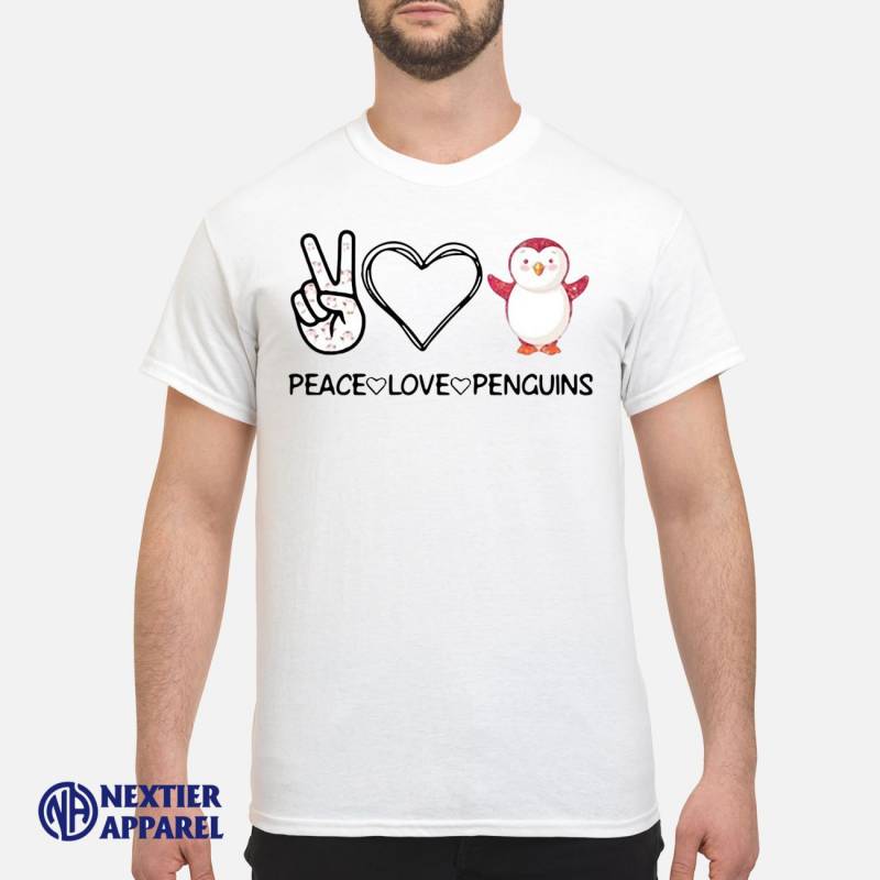 Peace Love Penguins Shirt Classic Men’s T-Shirt