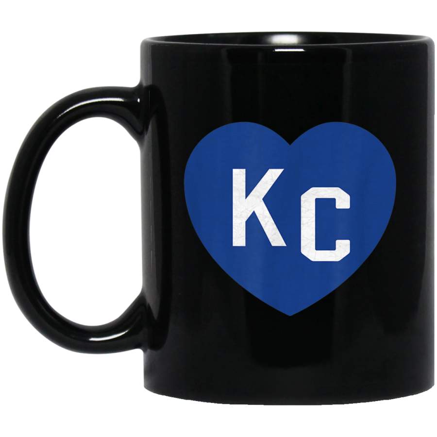 KC Heart Royal Blue Love Kansas City Hearts KC loveLetters Mug