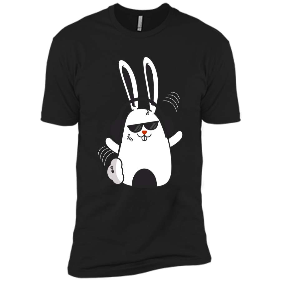 Cute Hip Hop Rabbit Bunny Easter T-Shirt Boys Teen Kids Men Next Level Premium Short Sleeve Tee