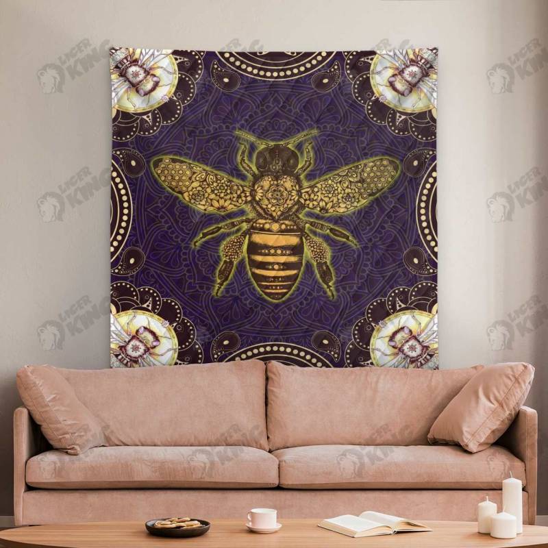 Animal Bee Quilt Blanket 1487