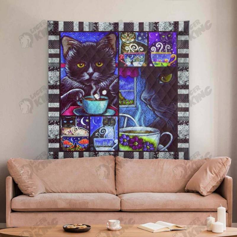 Animal Quilt Cat Blanket 1275 L