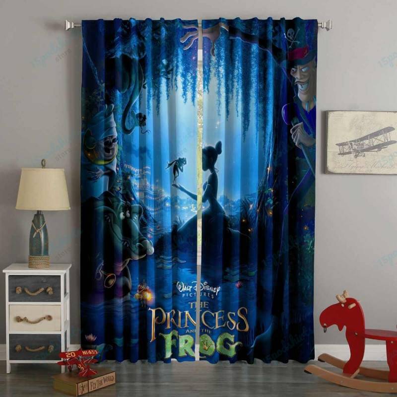 3D Printed The Princess And The Frog Style Custom Living Room Curtains