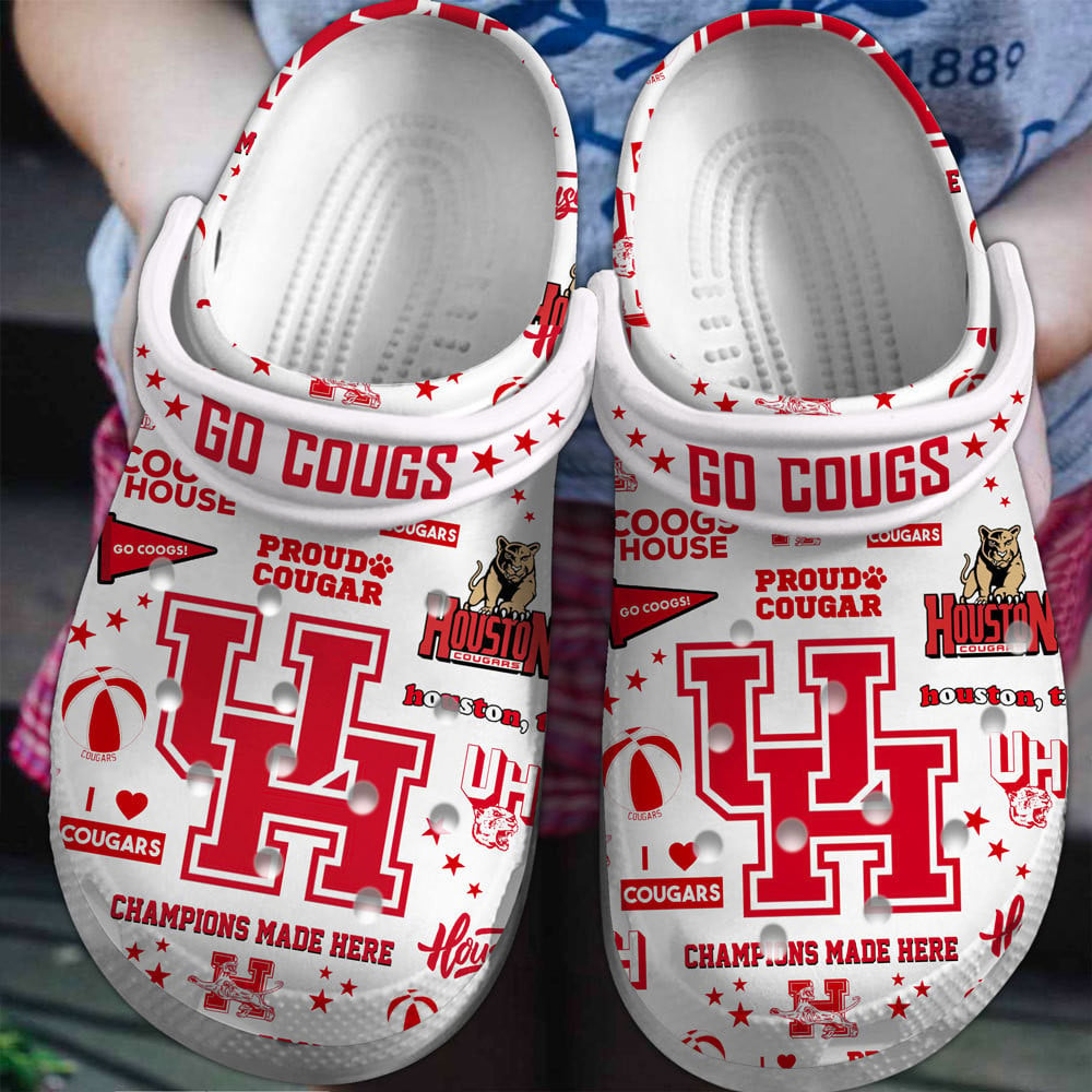 Houston Cougars basketball NCAA Sport Crocss Clogs Crocband Shoes Comfortable For Men Women and Kids