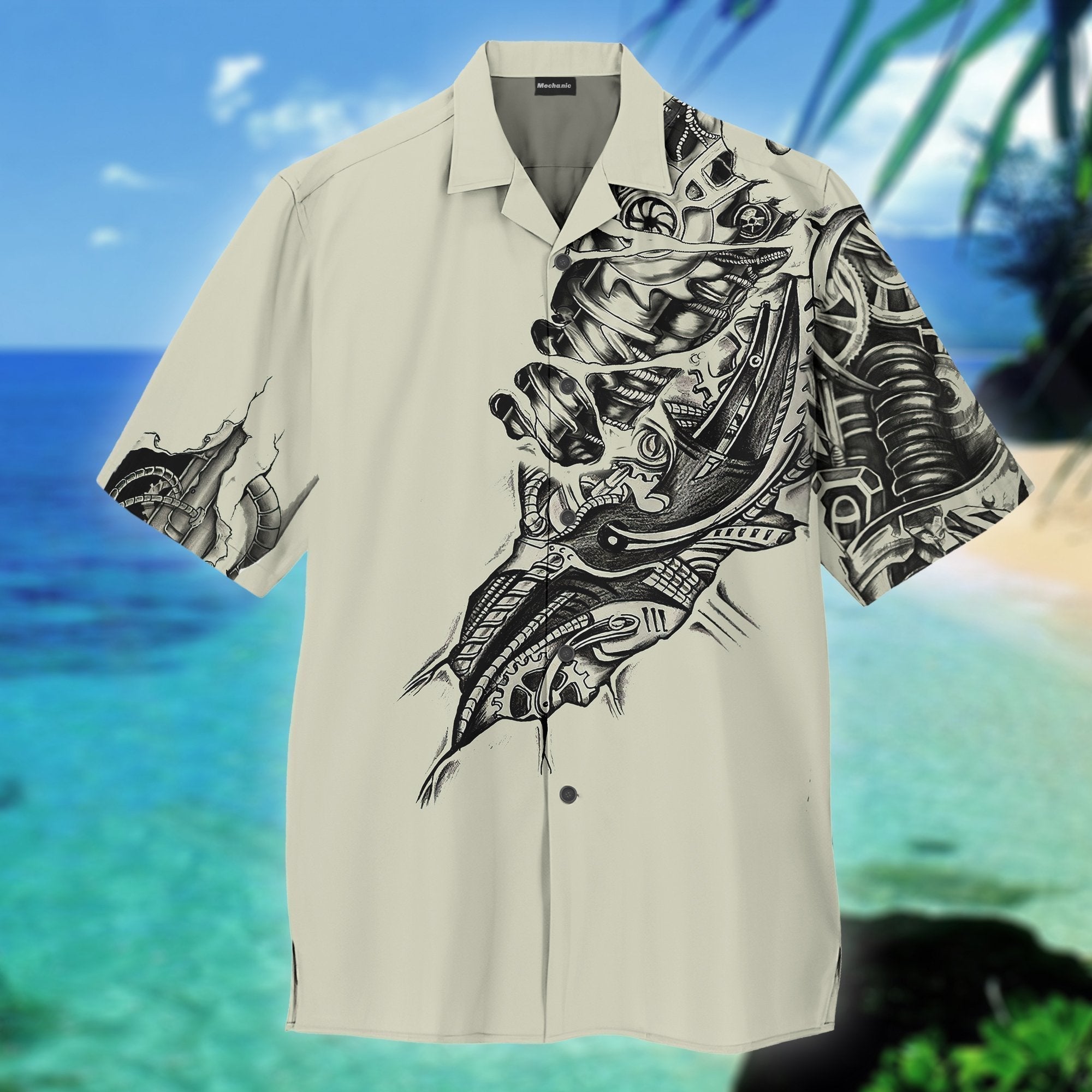 Awesome Mechanic Us Army Veteran Cam Aloha Hawaii Shirts For Men Women Ha103402