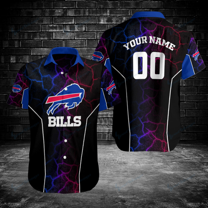 Buffalo Bills Personalized Button Shirt Bg649