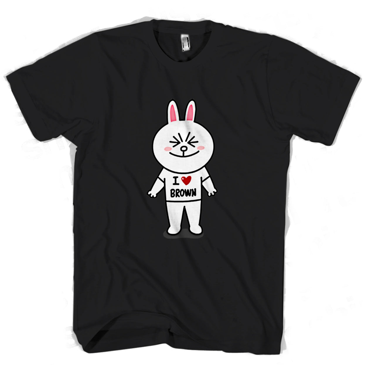 Bear And Bunny Line Character Couple Women Man’S Tee T-Shirt