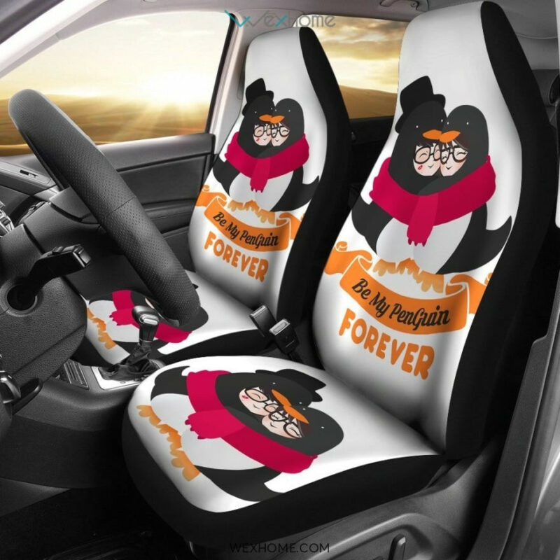 Penguin Couple Car Seat Covers – Amazing Best Gift Ideas