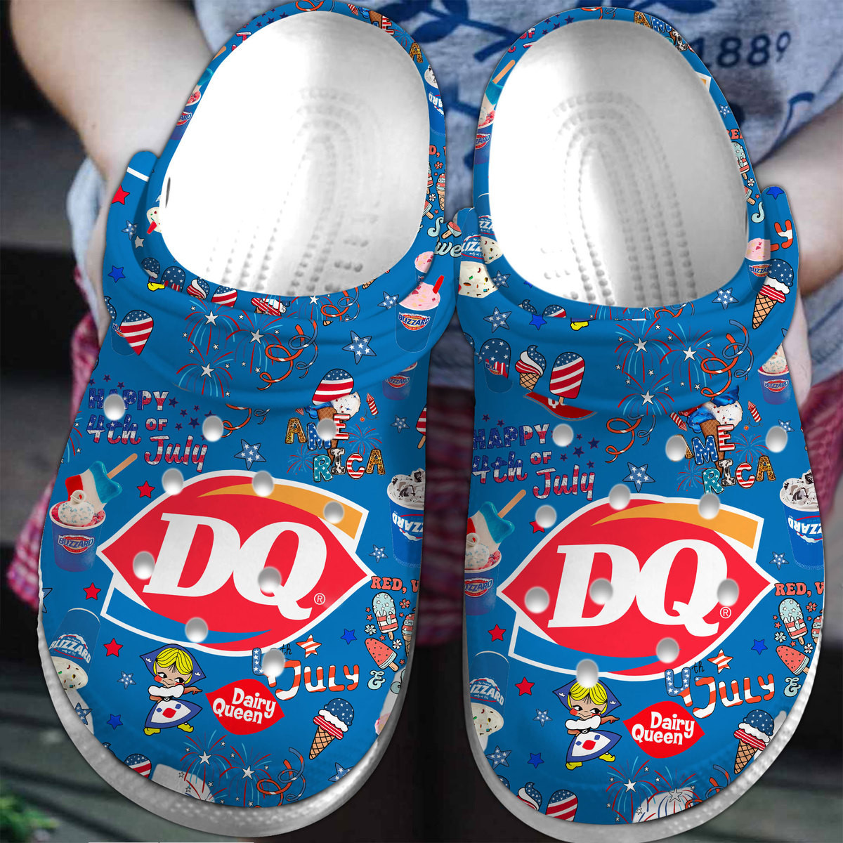 Premium Dairy Queen Crocs Crocband Clogs Shoes Comfortable For Men Women and Kids 2