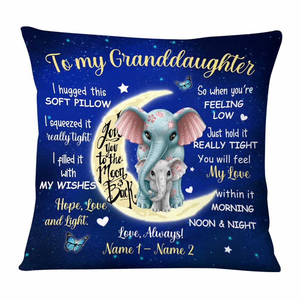 Personalized Elephant Mom Grandma Pillow Nb253 26O58