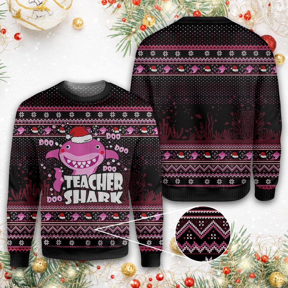 Teacher Shark Doo Doo Ugly Sweater