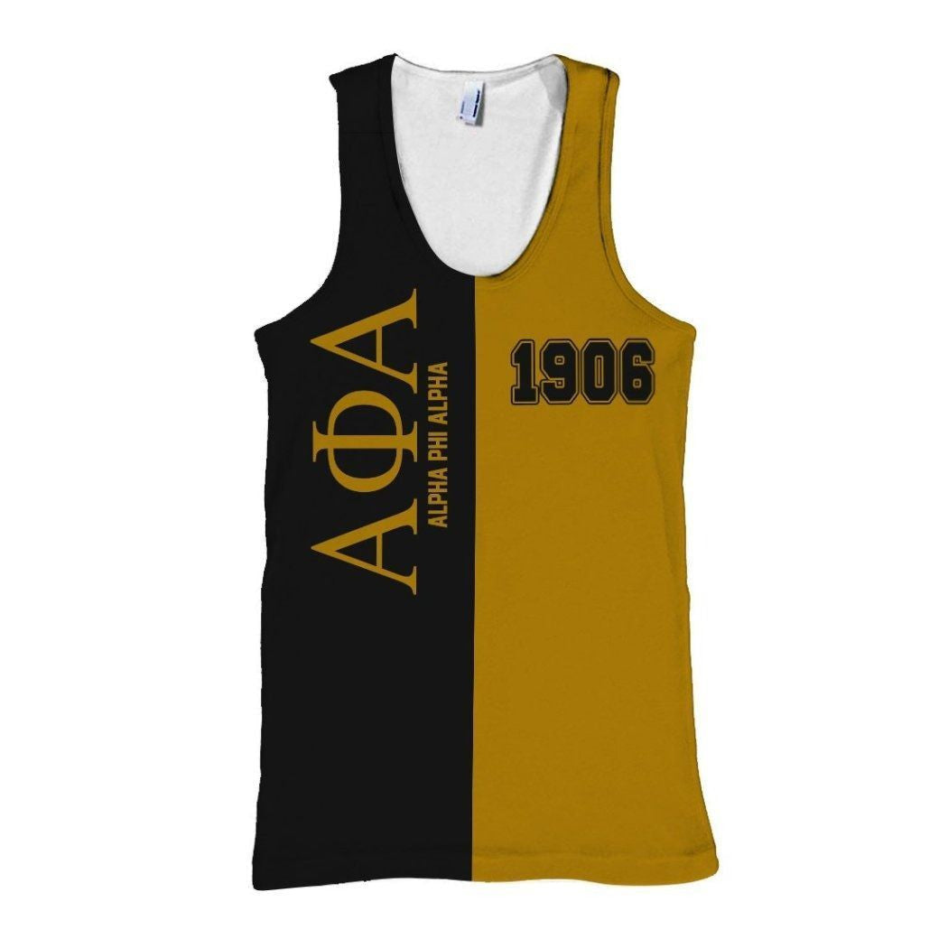 Wonderprint Tank Top  Alpha Phi Alpha Half Style Tank Top