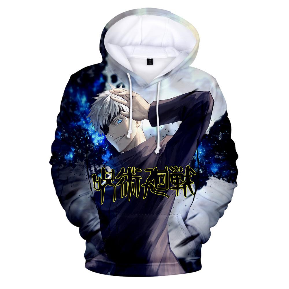 3D Printed Pullover Hoodies – Anime Jujutsu Kaisen Sweatshirt