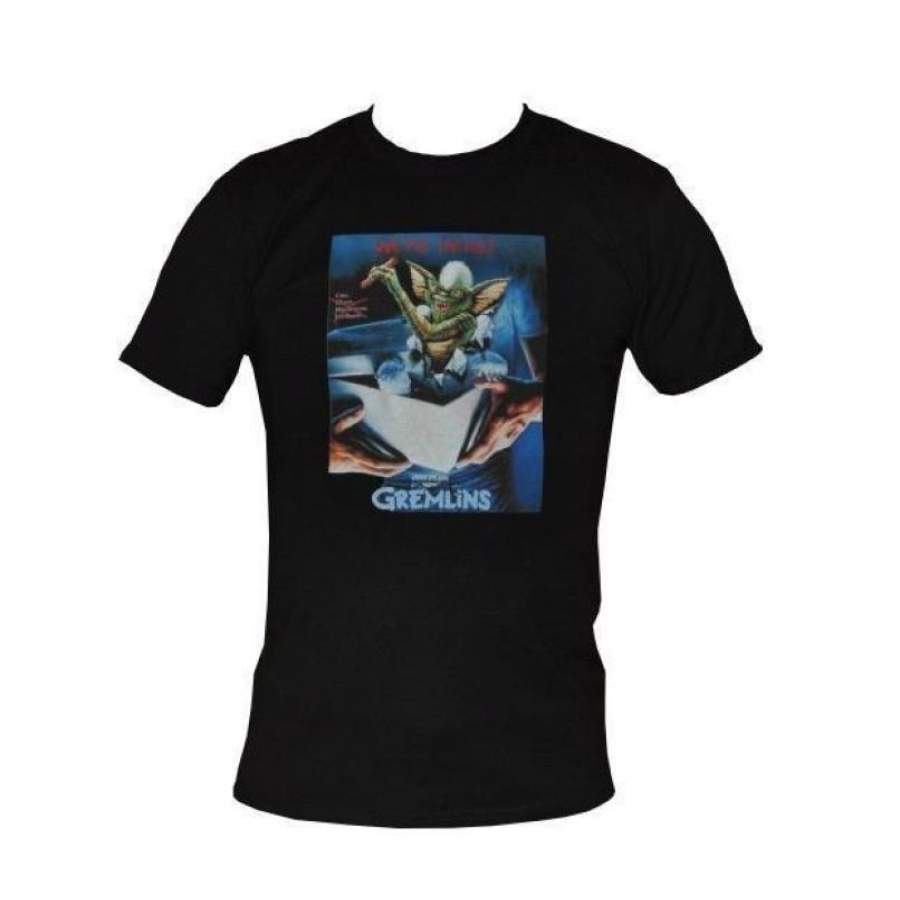 T Shirt Gremlins Cult Film Movie Poster Mens Black