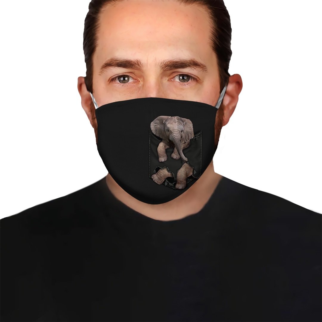 3D Tiny Elephant Ez08 1305 Face Mask