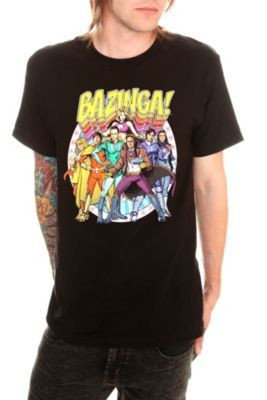 Limited Supply Click Image Above The Big Bang Theory Bazinga Comic Shirt