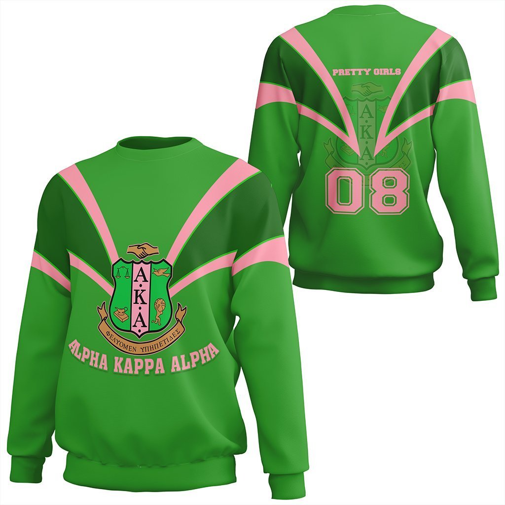 Greek Life Sweatshirt – Alpha Kappa Alpha Crewneck Sweatshirt Tusk Style