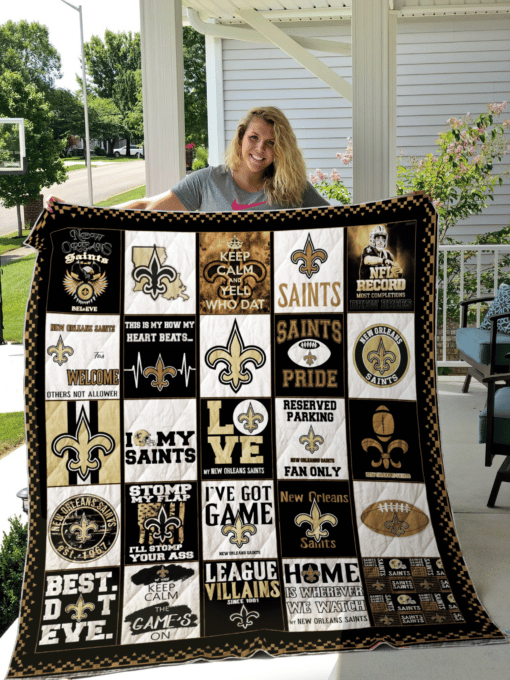 New Orleans Saints Quilt Blanket H98