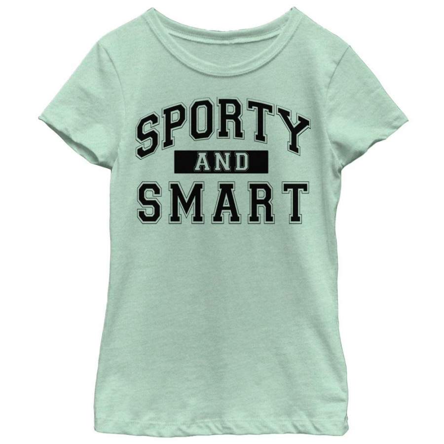 CHIN UP Girl’s Sporty and Smart  T Shirt Mint