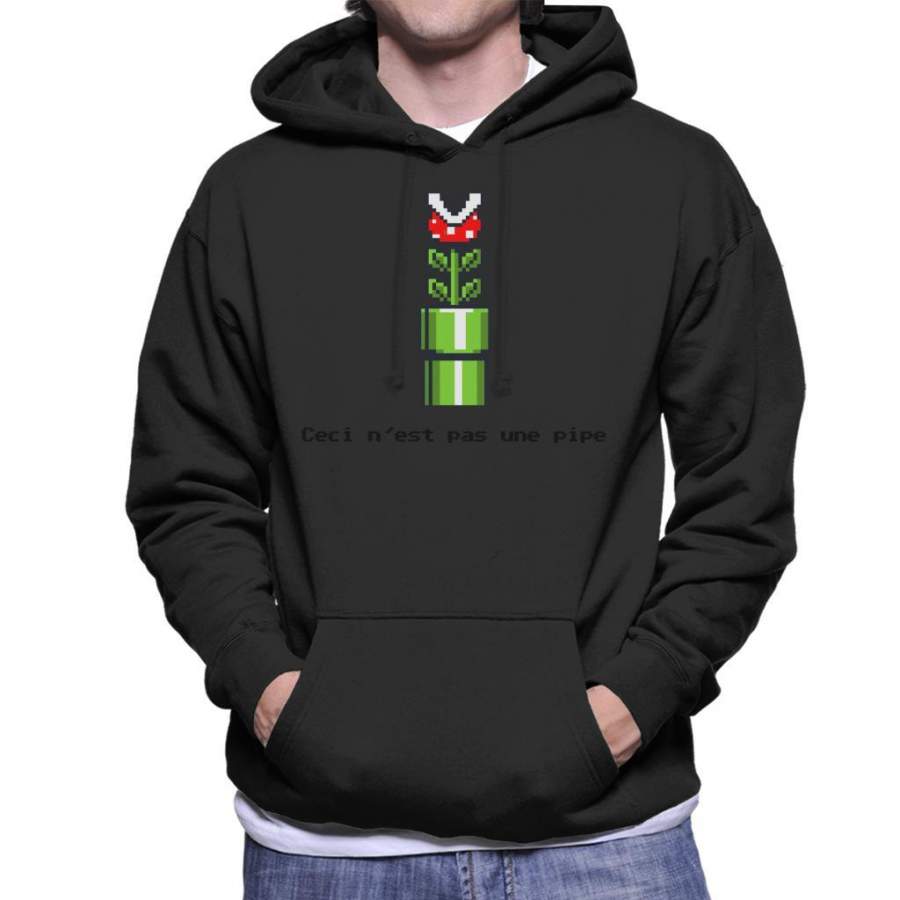 This Is Not A Pipe Super Mario Men’s Hooded Sweatshirt