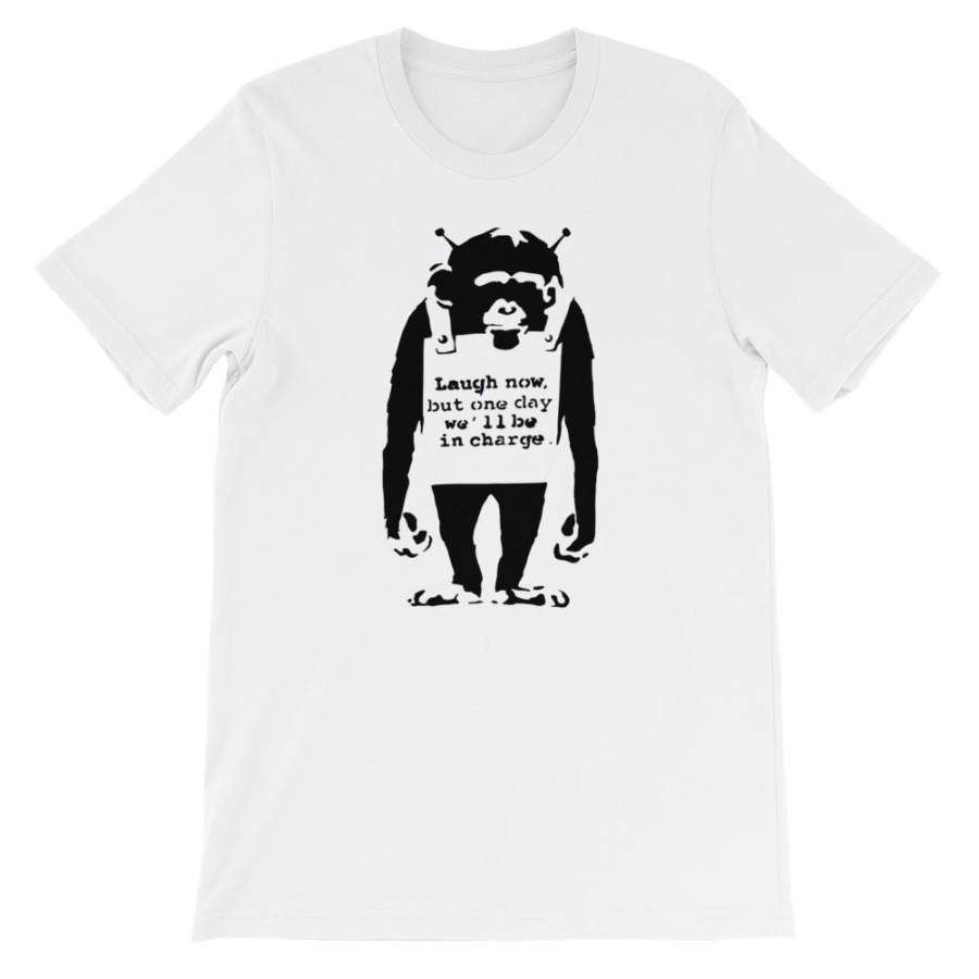 Banksy Laugh Now Monkey T-Shirt