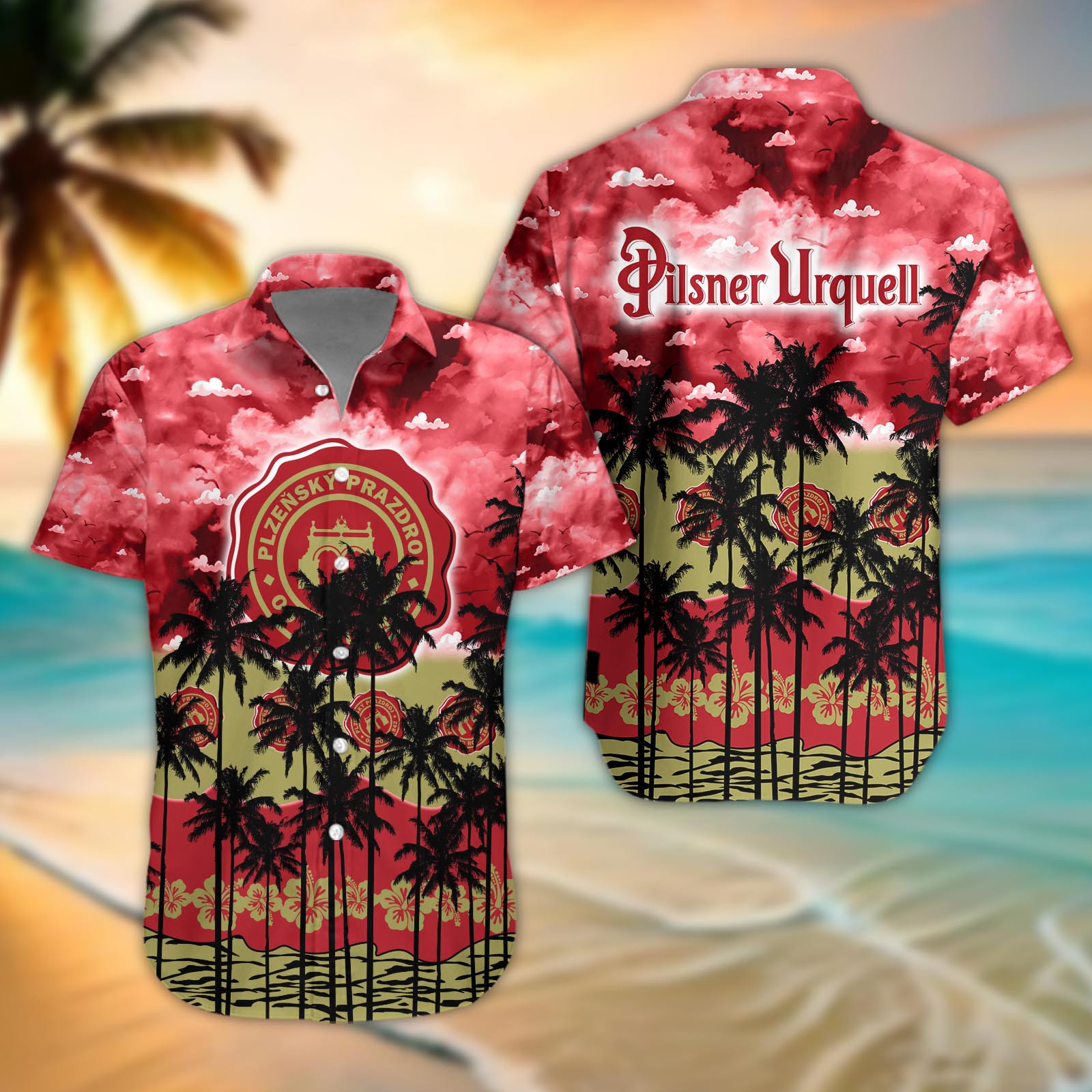 Pilsner Urquell Aloha Shirt