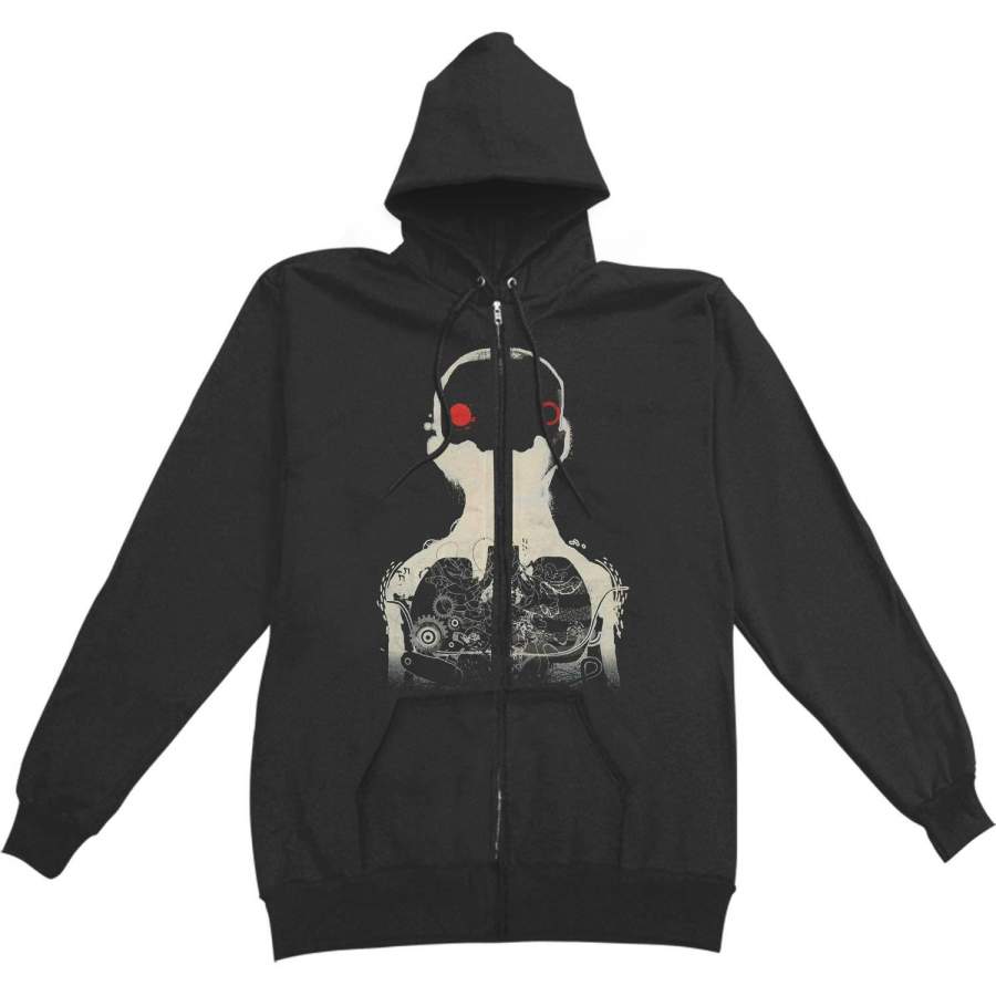 Bright Eyes Zippered Hooded Sweatshirt T-Shirt