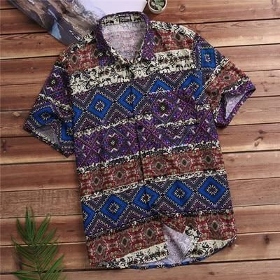 2020 Hot Tropical Summer Vintage Hawaiian Shirt 100 Cotton