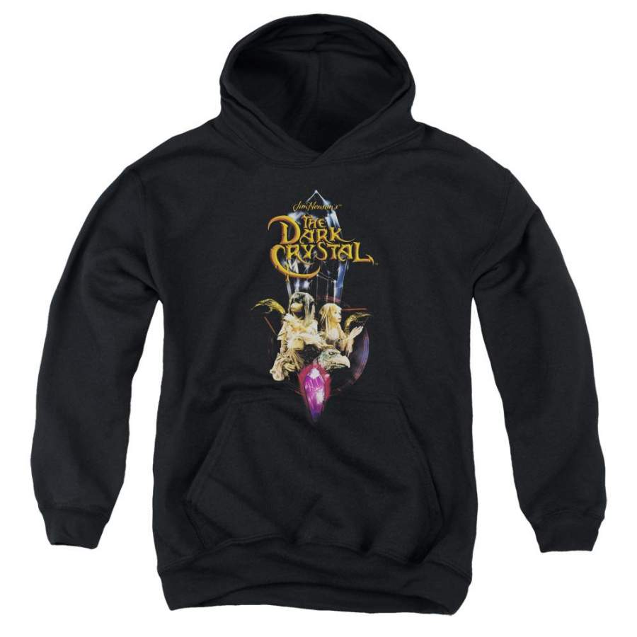 The Dark Crystal Crystal Quest Kids Youth Hoodie Black