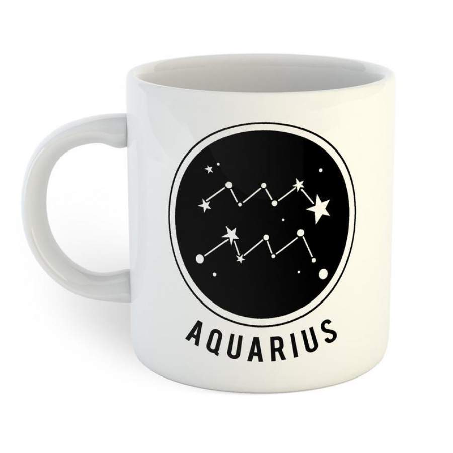 Zodiac Sign – Aquarius Coffee Mug Personalized Custom Coffee Mugs