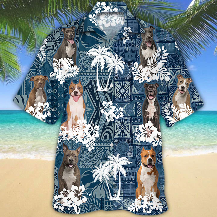 American Staffordshire Terrier Hawaii Shirt Ha62630