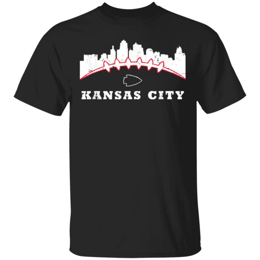 Kansas City Football Pigskin Arrowhead Sports Fan Novelty TShirt G500 5.3 oz. T-Shirt