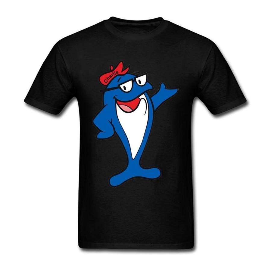 Charlie Tuna Logo T-Shirt For Men Fashion Short Sleeved T Shirt Summer Funny Tee Shirt