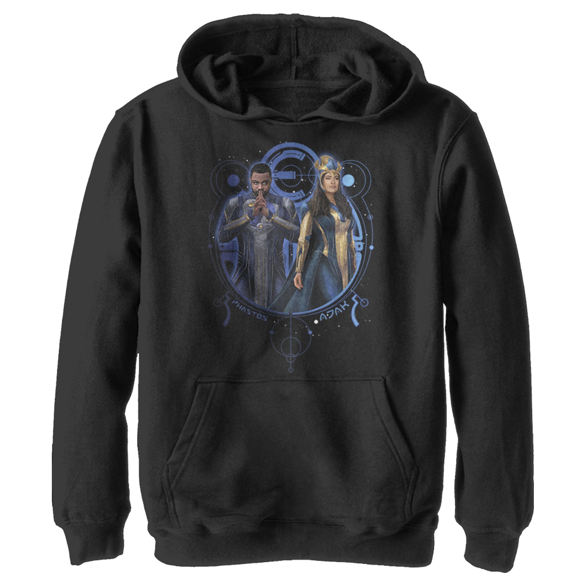 Boy’S Marvel Eternals Phastos And Ajak Duo Pull Over Hoodie