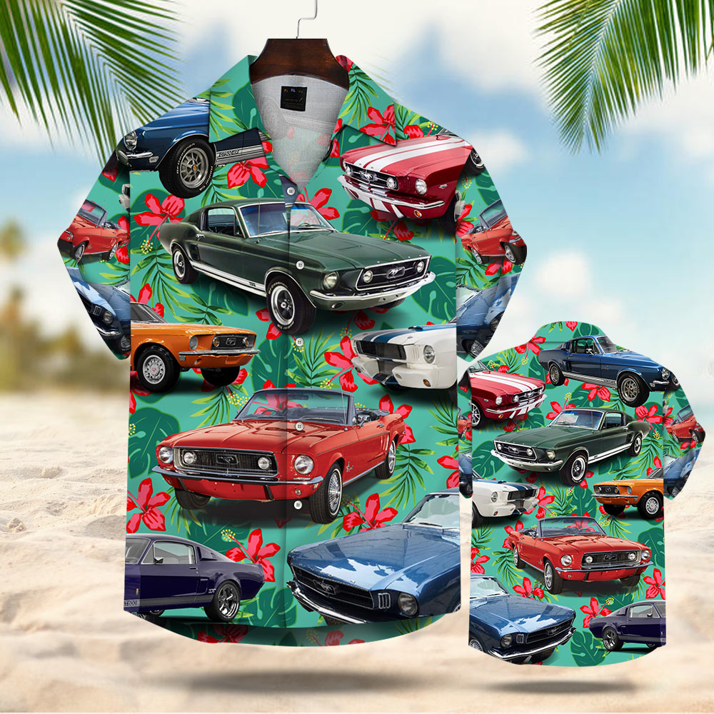 Muscle Car Hawaiian Shirt Vr1 Phts