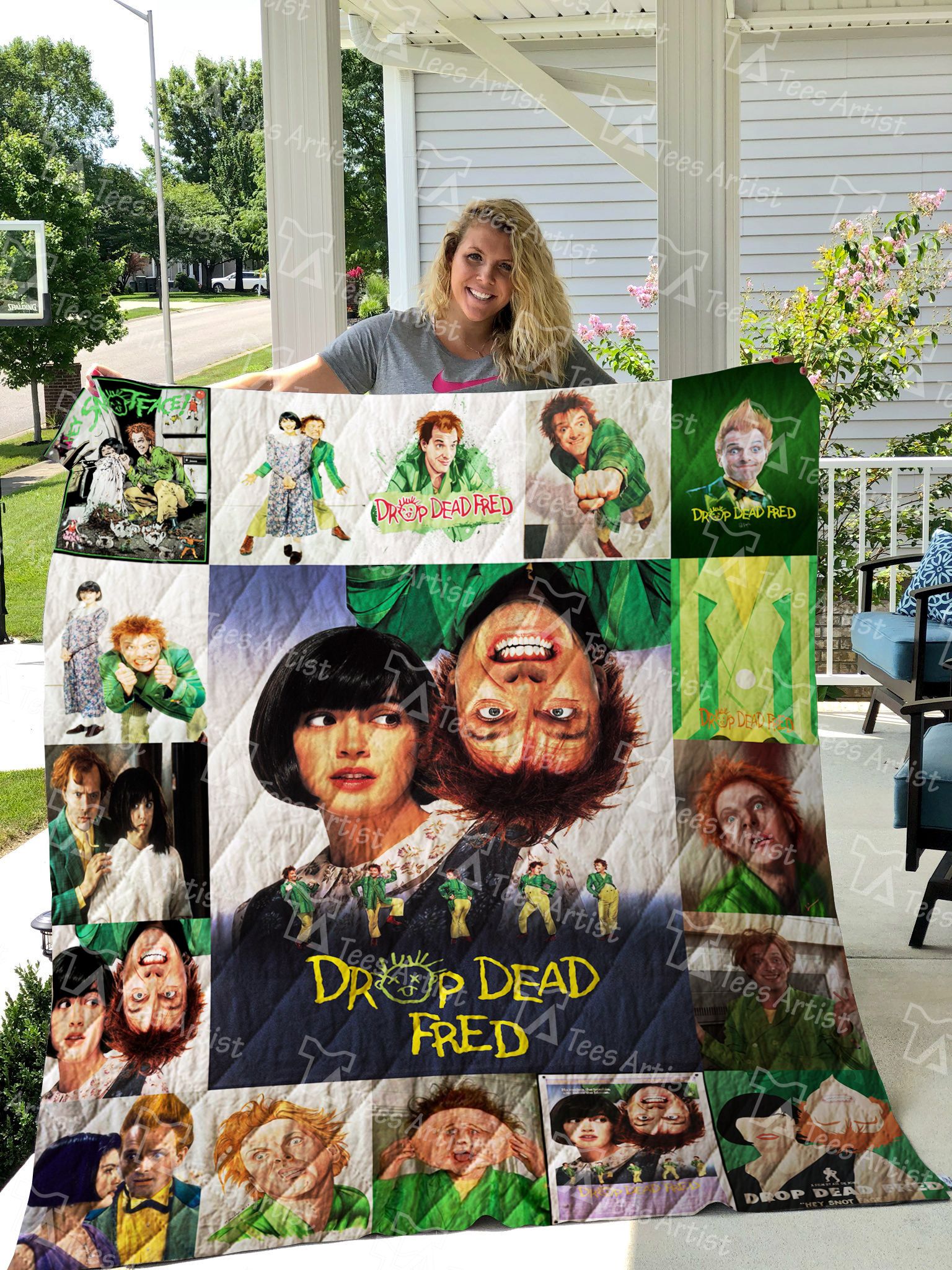 Drop Dead Fred 3D Quilt Blanket 1628