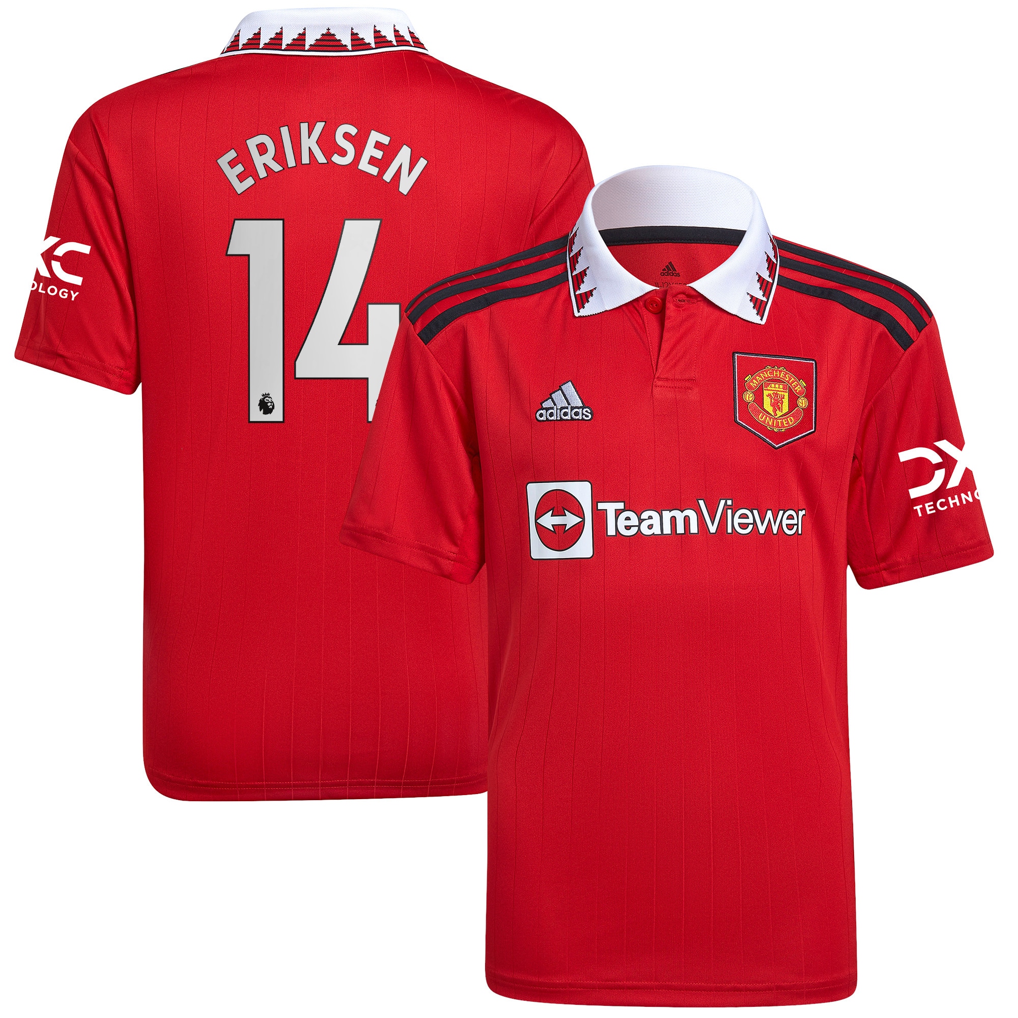 Christian Eriksen Manchester United Youth 2022/23 Home Replica Player Jersey – Red