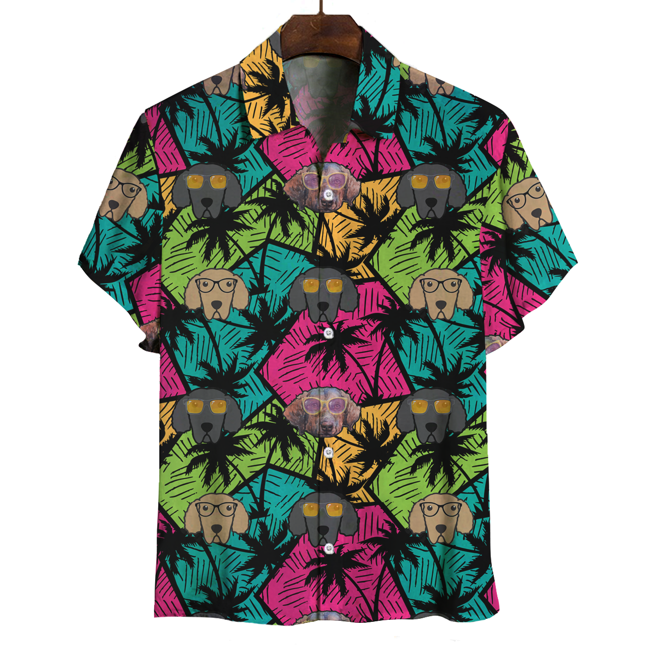 Aloha Hawaii Curly Coated Retriever Shirt Ha9595